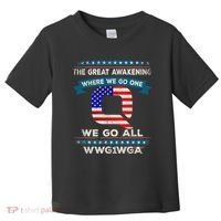 We Are Q | QAnon Flag WWG1WGA Q Anon Toddler T-Shirt thumb 0
