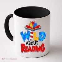 Wild About Reading Book Lover Reading Fan Coffee Mug thumb 0