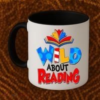Wild About Reading Book Lover Reading Fan Coffee Mug thumb 2