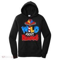 Wild About Reading Book Lover Reading Fan Women's Hoodie thumb 0