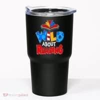 Wild About Reading Book Lover Reading Fan Tumbler thumb 0