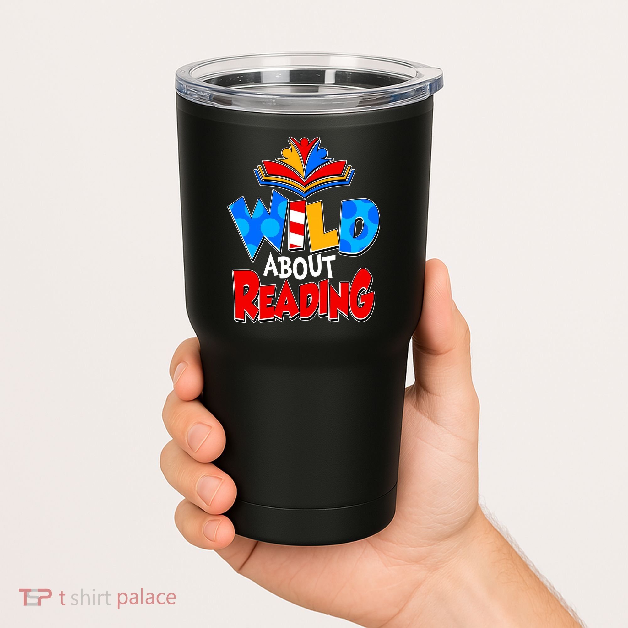 Wild About Reading Book Lover Reading Fan Tumbler