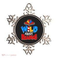 Wild About Reading Book Lover Reading Fan Ornament thumb 0