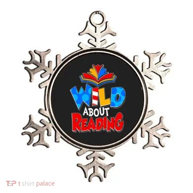 Wild About Reading Book Lover Reading Fan Ornament
