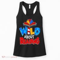 Wild About Reading Book Lover Reading Fan Women's Tank Top thumb 0