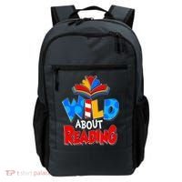 Wild About Reading Book Lover Reading Fan Backpack thumb 0
