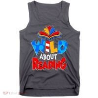 Wild About Reading Book Lover Reading Fan Tank Top thumb 0