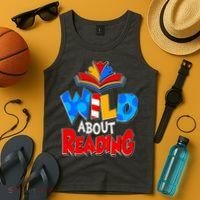 Wild About Reading Book Lover Reading Fan Tank Top thumb 4