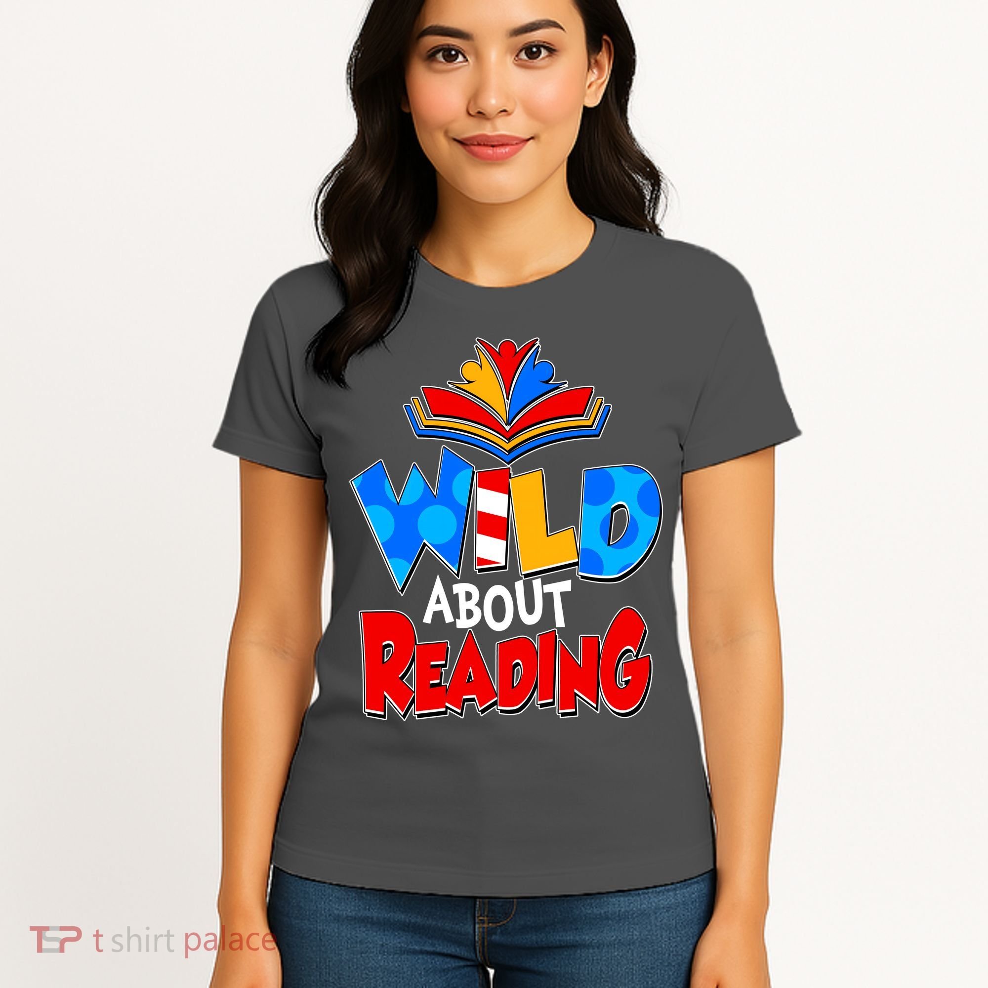 Wild About Reading Book Lover Reading Fan Women's T-Shirt