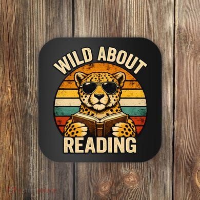 Wild About Reading Cheetah Coaster