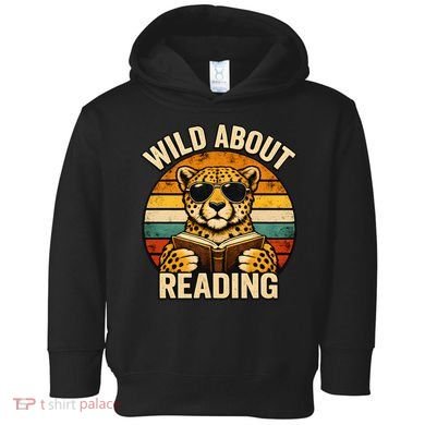 Wild About Reading Cheetah Toddler Hoodie