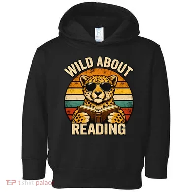 Wild About Reading Cheetah Toddler Hoodie