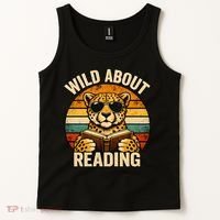 Wild About Reading Cheetah Tank Top thumb 2