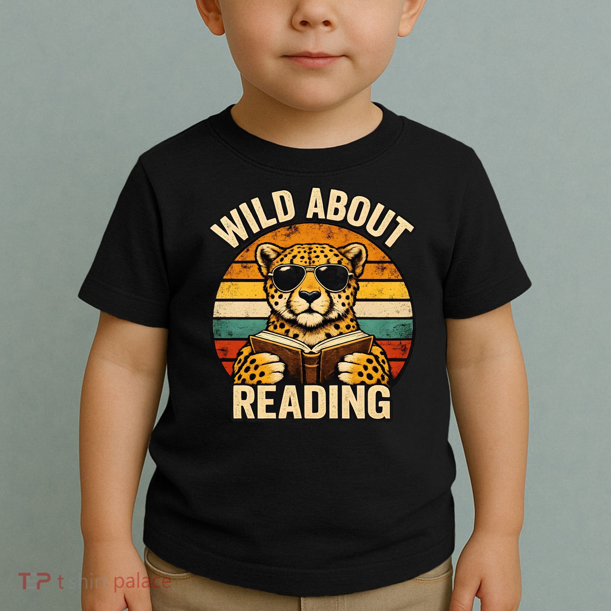 Wild About Reading Cheetah Toddler T-Shirt