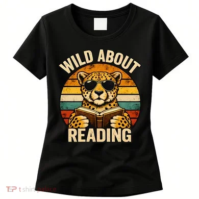 Wild About Reading Cheetah Women's T-Shirt