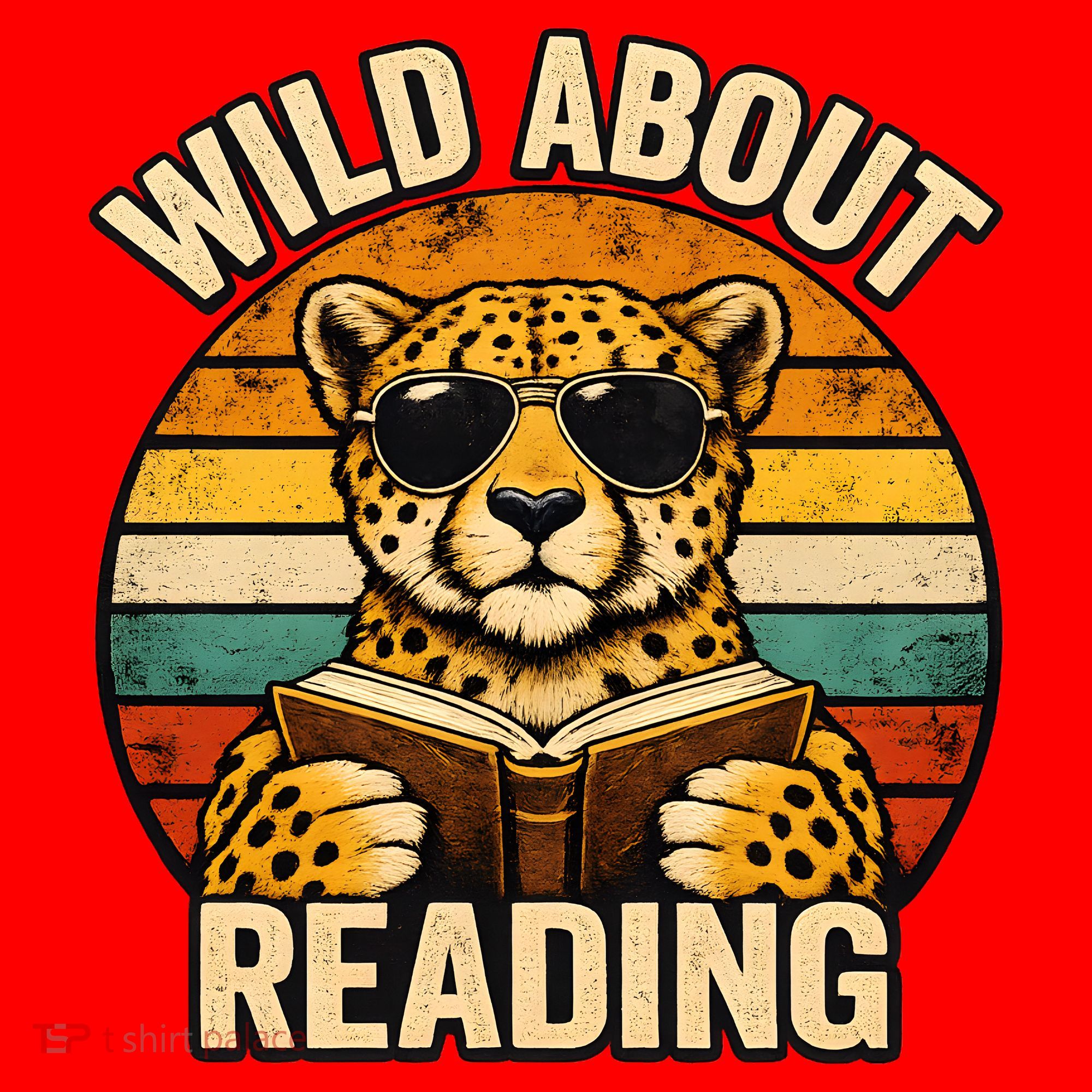 Wild About Reading Cheetah Santa Hat