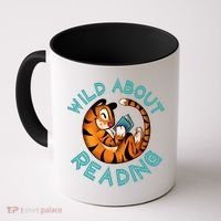 Wild About Reading Tiger Coffee Mug thumb 0