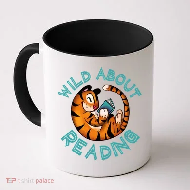 Wild About Reading Tiger Coffee Mug