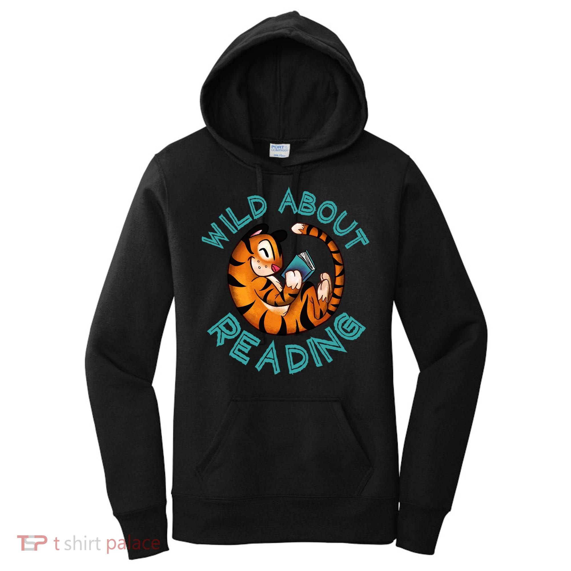 Wild About Reading Tiger Women's Hoodie