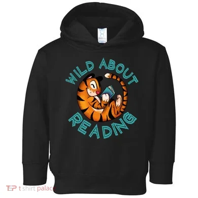 Wild About Reading Tiger Toddler Hoodie