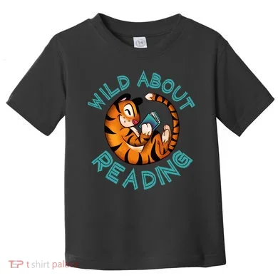 Wild About Reading Tiger Toddler T-Shirt
