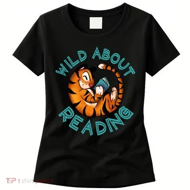 Wild About Reading Tiger Women's T-Shirt