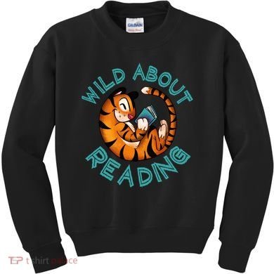 Wild About Reading Tiger Kids Sweatshirt