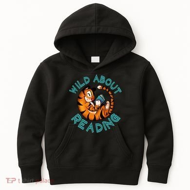 Wild About Reading Tiger Kids Hoodie