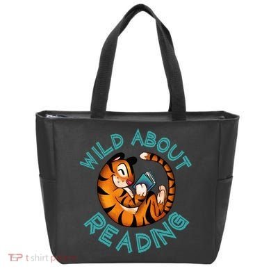 Wild About Reading Tiger Tote Bag
