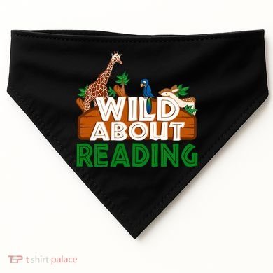 Wild About Reading Animals USA-Made Doggie Bandana