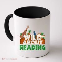 Wild About Reading Animals Coffee Mug thumb 0