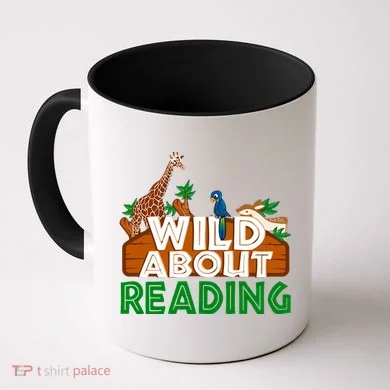 Wild About Reading Animals Coffee Mug