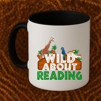 Wild About Reading Animals Coffee Mug thumb 2