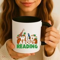 Wild About Reading Animals Coffee Mug thumb 3