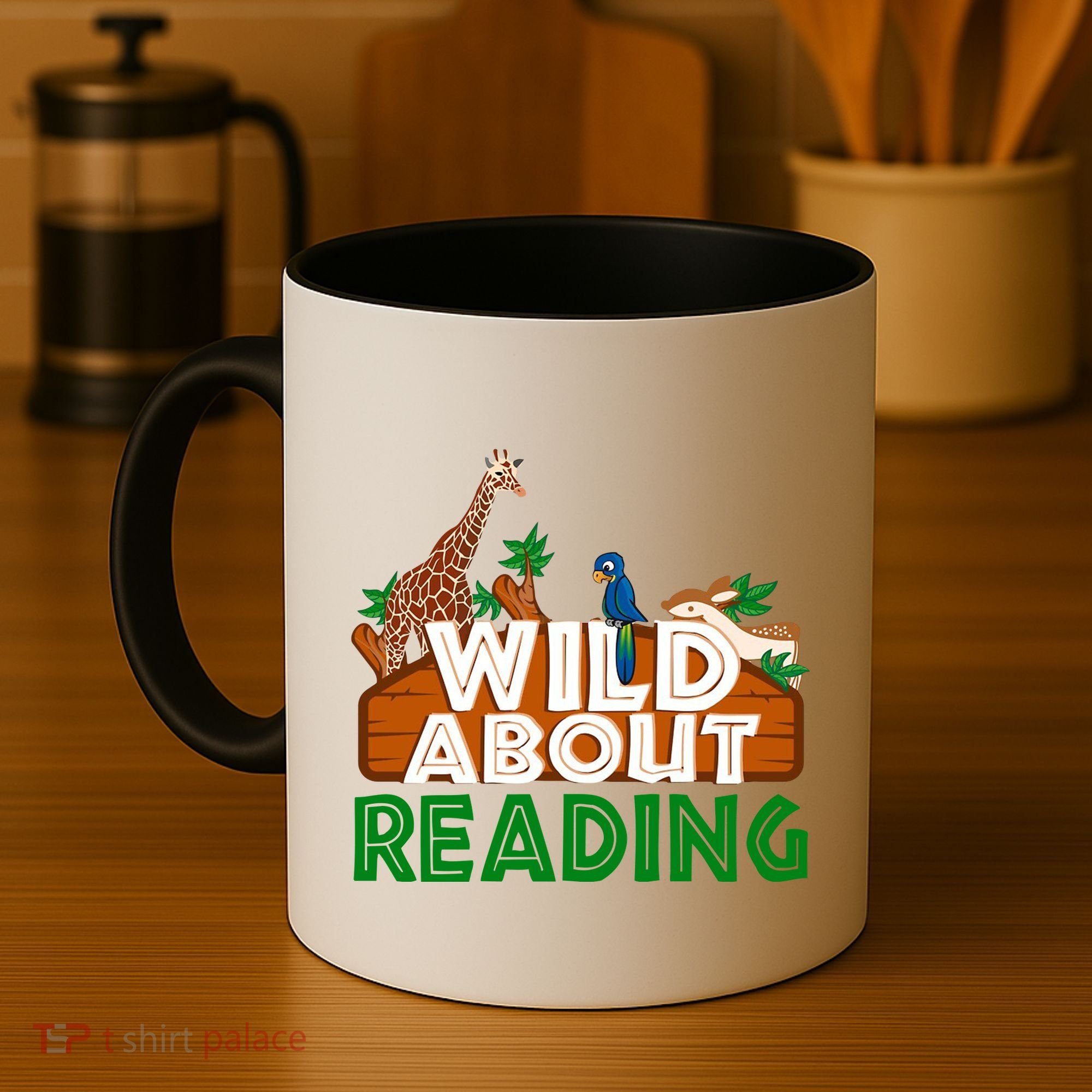 Wild About Reading Animals Coffee Mug