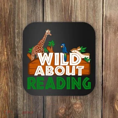 Wild About Reading Animals Coaster