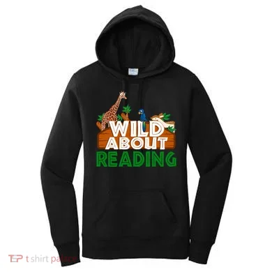Wild About Reading Animals Women's Hoodie