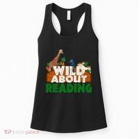 Wild About Reading Animals Women's Tank Top thumb 0