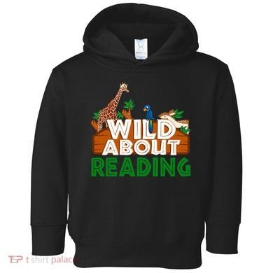 Wild About Reading Animals Toddler Hoodie