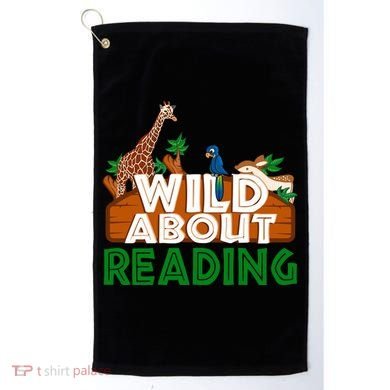 Wild About Reading Animals Golf Towel