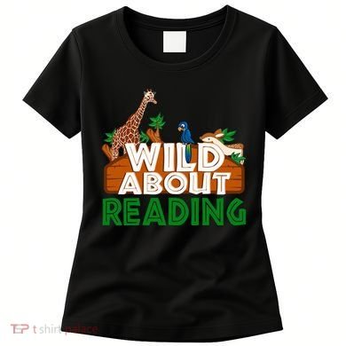 Wild About Reading Animals Women's T-Shirt