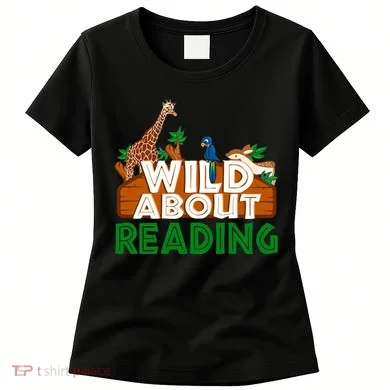 Wild About Reading Animals Women's T-Shirt