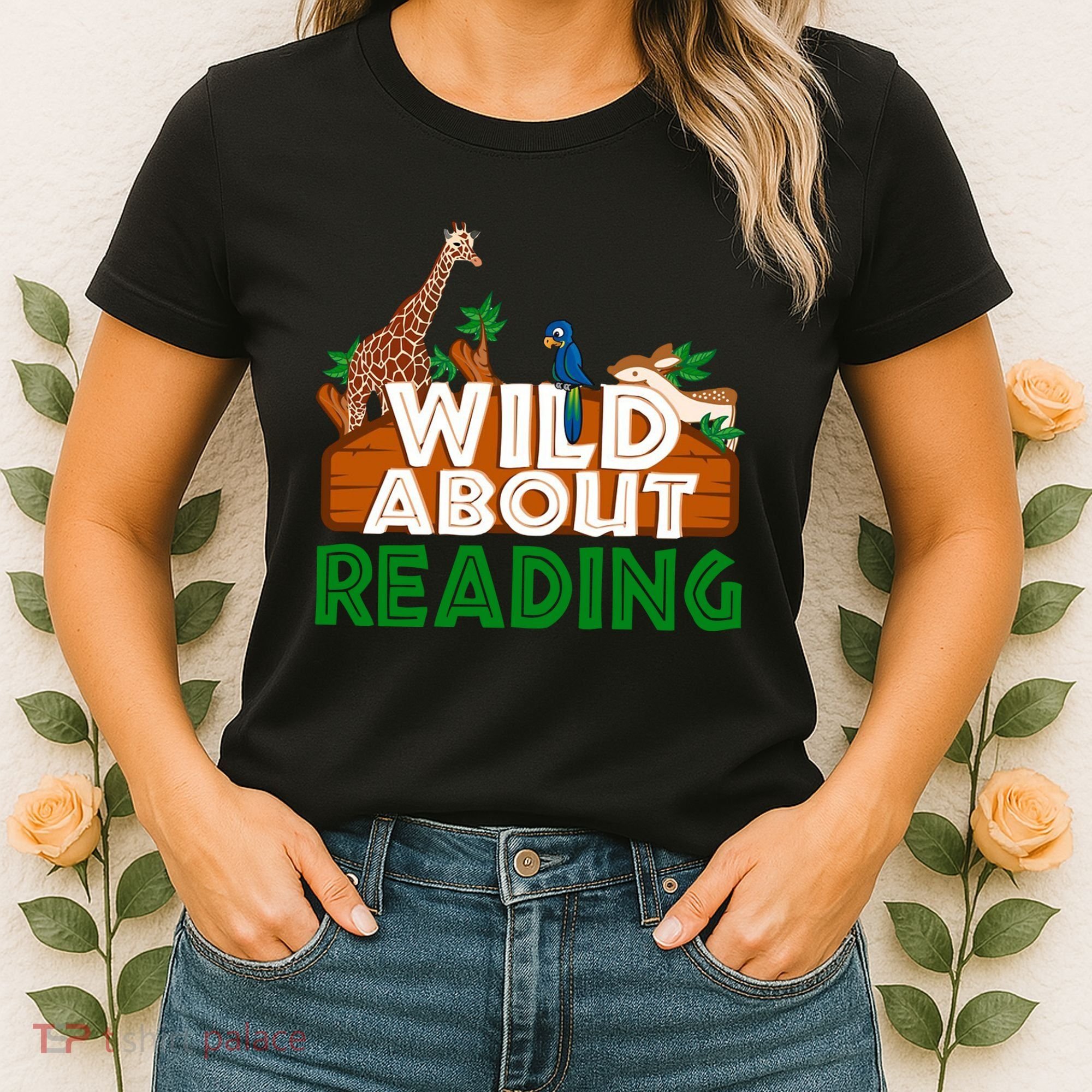 Wild About Reading Animals Women's T-Shirt