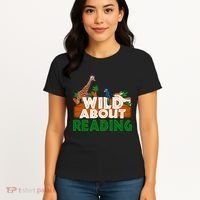 Wild About Reading Animals Women's T-Shirt thumb 4