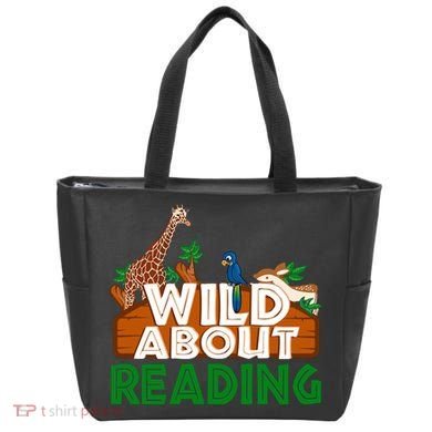 Wild About Reading Animals Tote Bag
