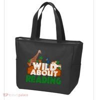 Wild About Reading Animals Tote Bag thumb 3