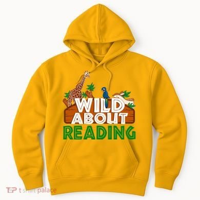 Wild About Reading Animals Hoodie