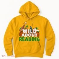 Wild About Reading Animals Hoodie thumb 0