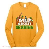 Wild About Reading Animals Long Sleeve Shirt thumb 0