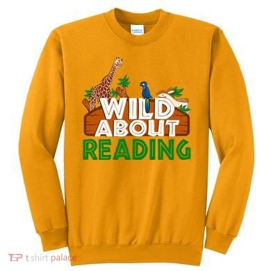 Wild About Reading Animals Sweatshirt